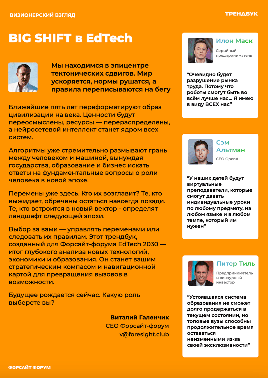 Современные тренды в образовательной индустрии